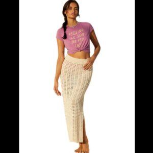 Brand New by Anthropologie Celandine Crochet Maxi Skirt